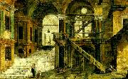 MARIESCHI, Michele trapphuset i ett renassanspalats oil painting on canvas